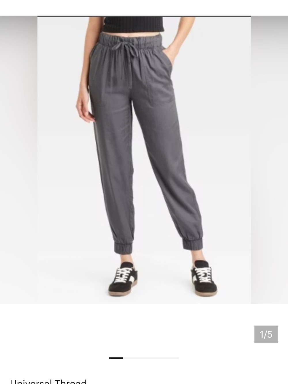 Universal Thread Charcoal Drawstring Pants